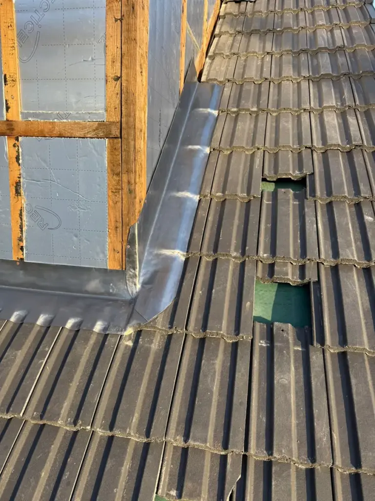 Lead valley installation roof battens